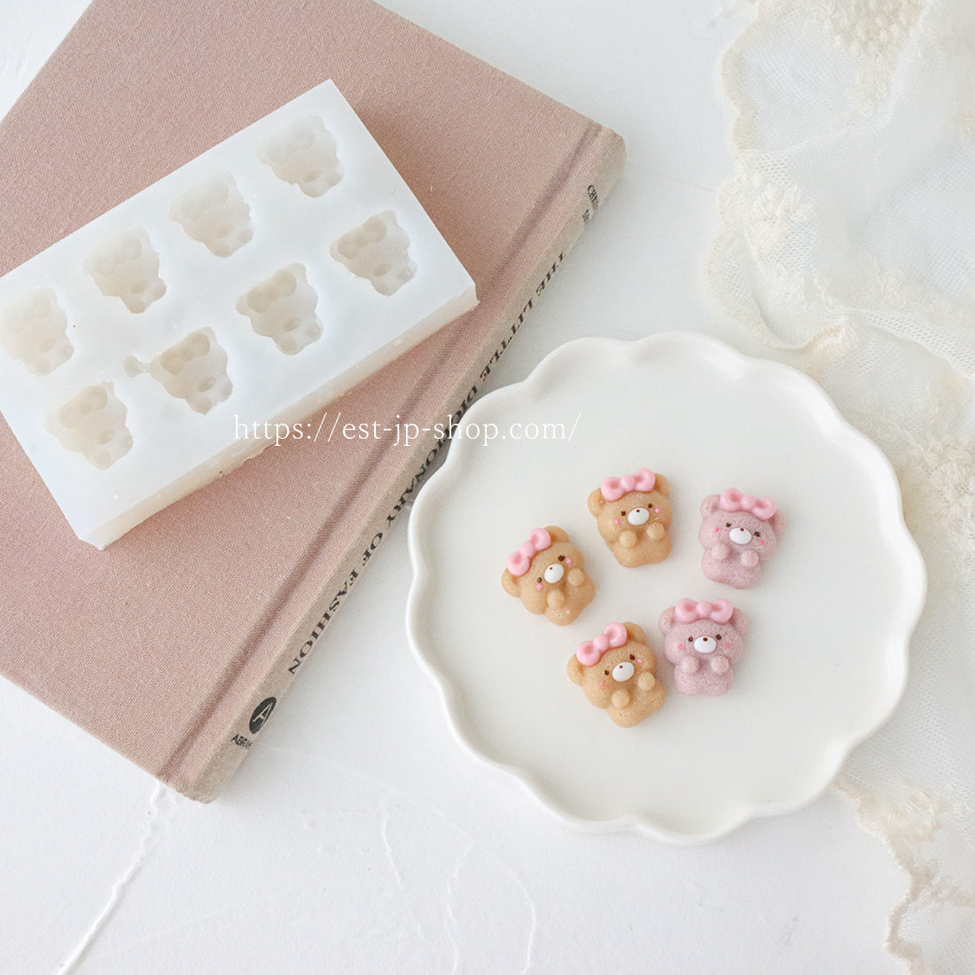 リボンくまのクッキー