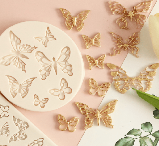 6 kinds of butterfly silicone mold