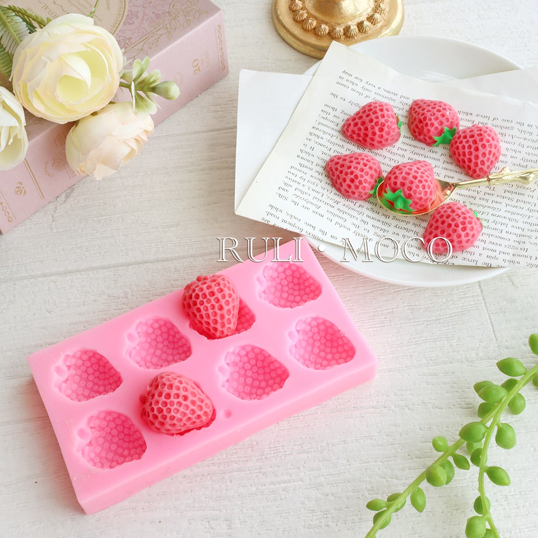 Half a strawberry