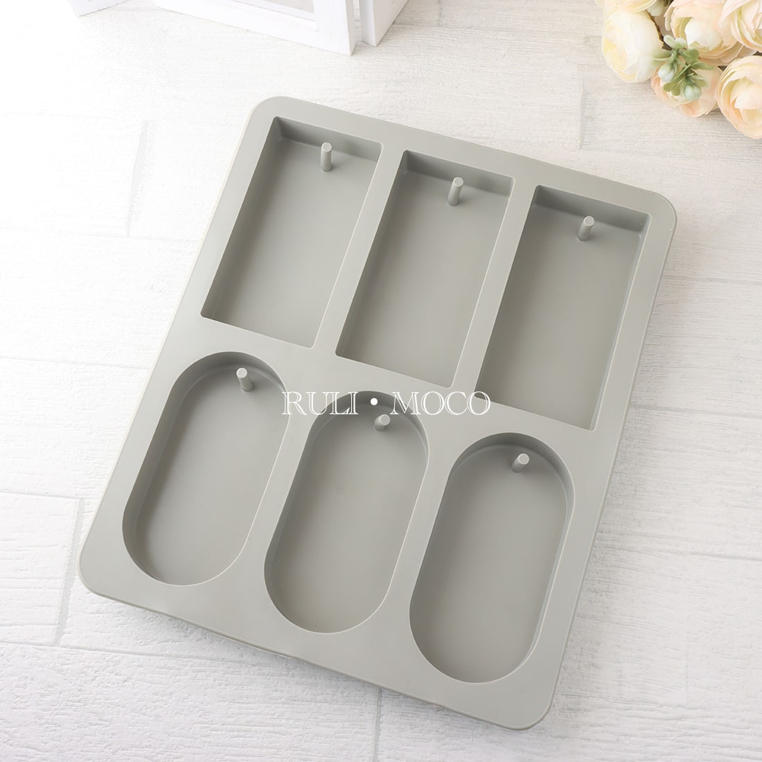 Wax sachet molds (rectangle and oval)