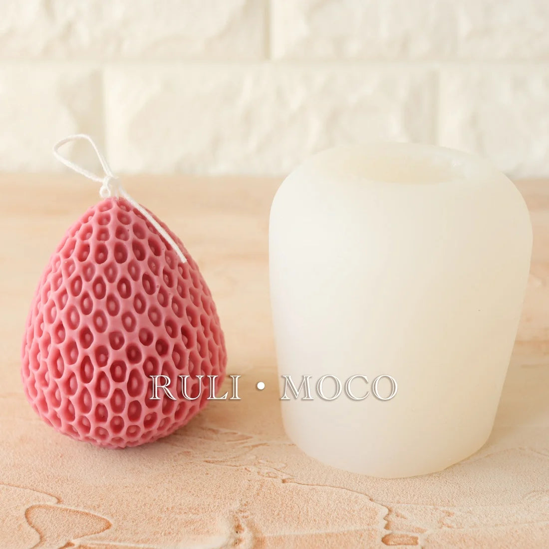 Big strawberry silicone mold