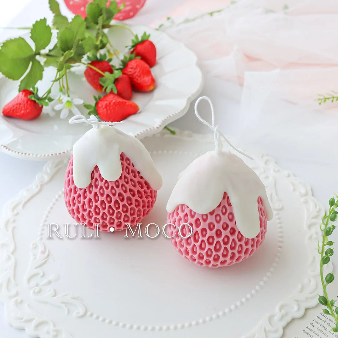 Big strawberry silicone mold
