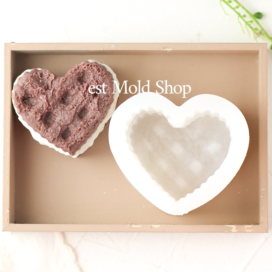 ハートのブラウニーケーキ