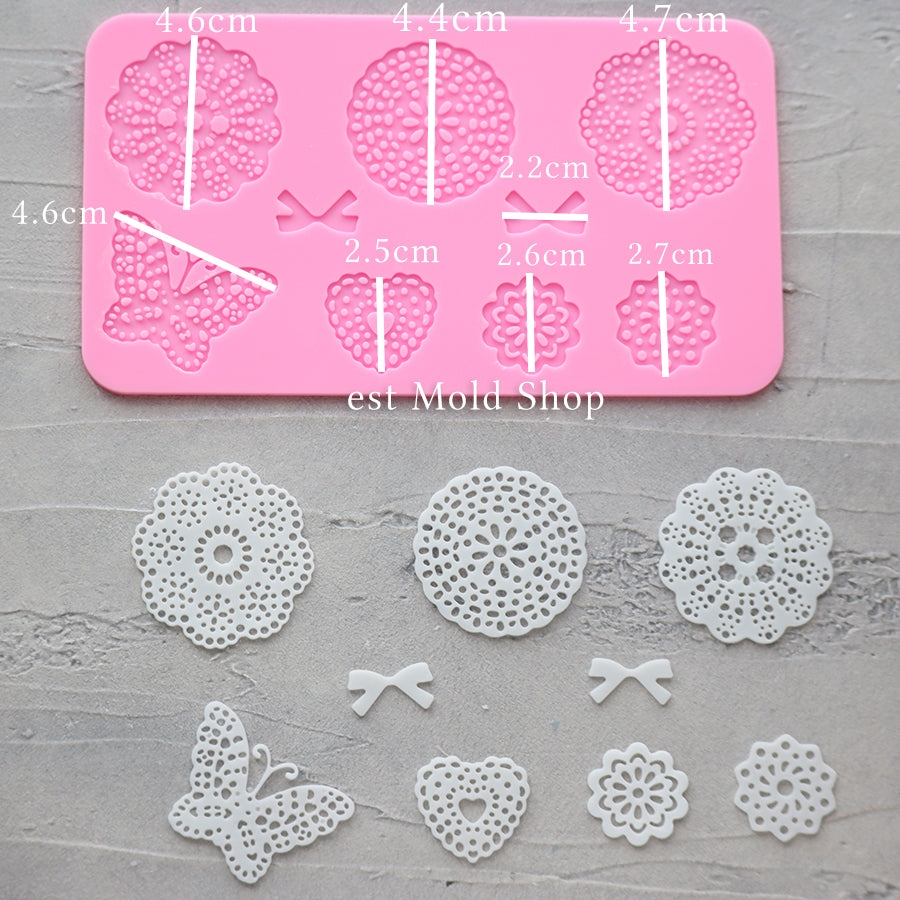 Butterfly Circle Lace Mat