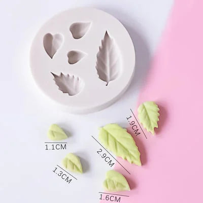 Small leaf silicone mold