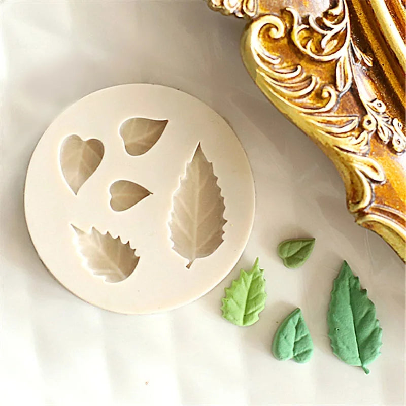 Small leaf silicone mold