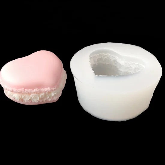 One-piece heart macaron rose cream