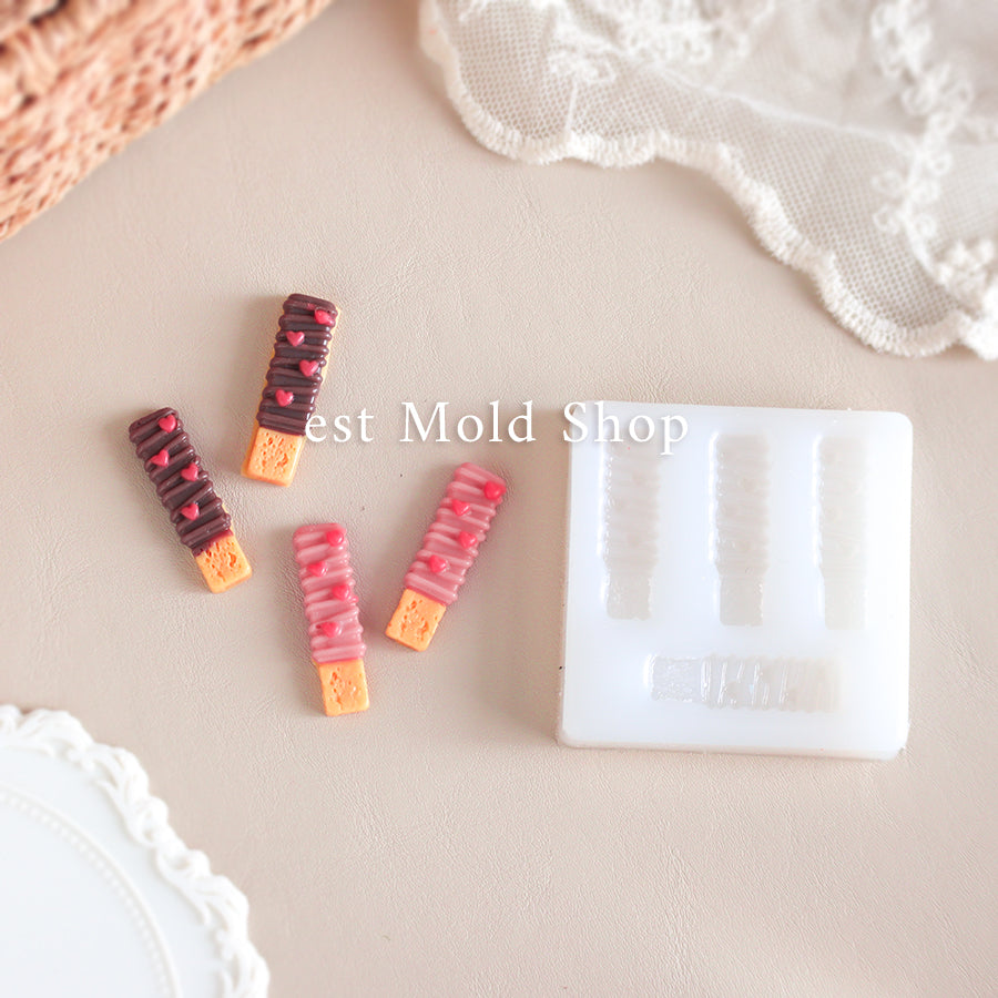 ハート付きチョコスティック