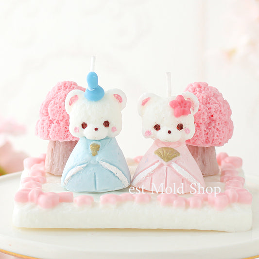 【雛祭り】くまの雛人形