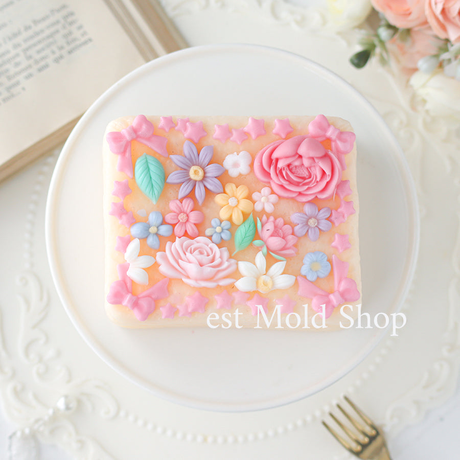 リボン＆スターケーキ