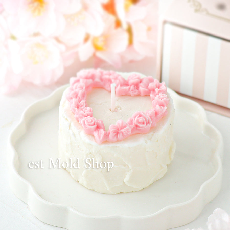 ハートのローズリース