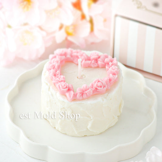 ハートのローズリース