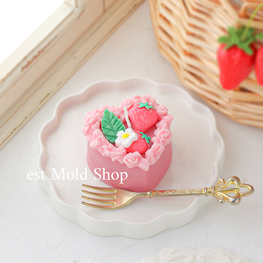 ハートのローズリース