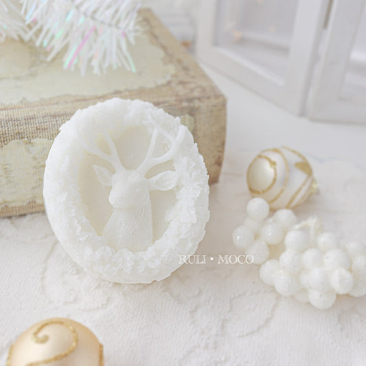 Reindeer and Wreath