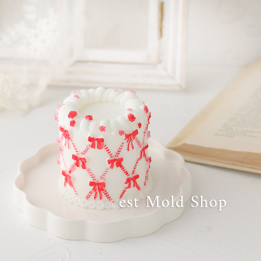 リボンクリームケーキ