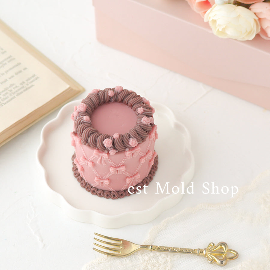 リボンクリームケーキ