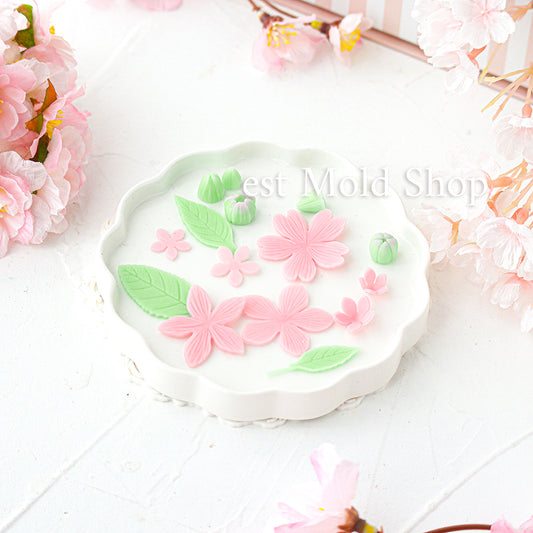 桜のつぼみと花